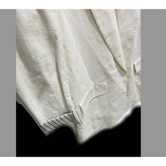 Zara Linen blend open front blazer Size XS - Picture 6 of 7